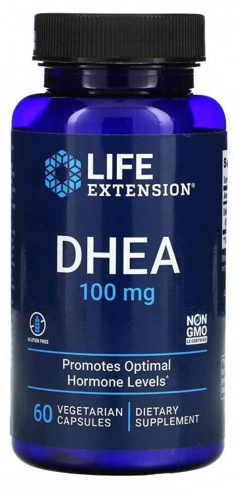 LIFE Extension DHEA 100 mg, 60 капс. 