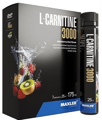 Maxler L-Carnitine 3000 Comfortable Shape, 7 шт. по 25 мл Л-Карнитин