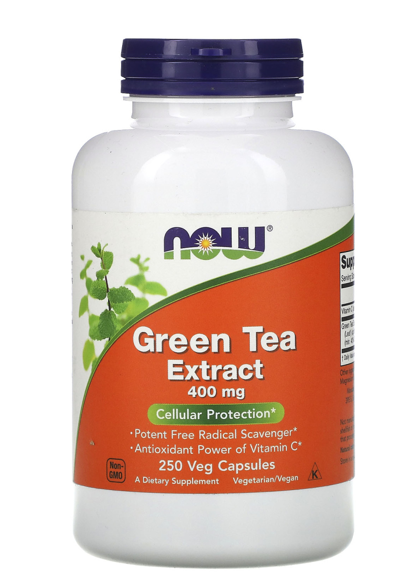 Now Green Tea Extract 400 mg, 250 капс. 