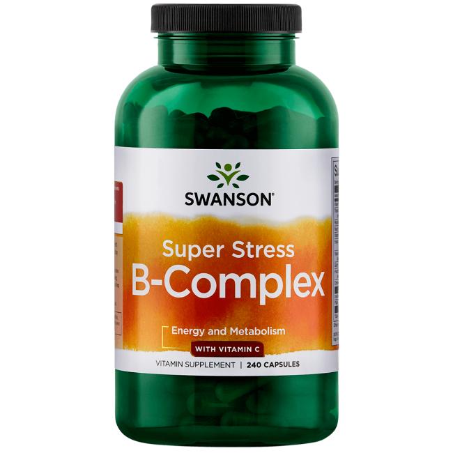 Swanson  Super Stress B Complex + VITAMIN C, 240 капс. 