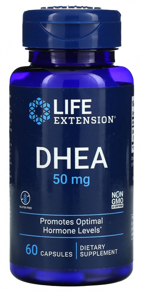 LIFE Extension DHEA 50 mg, 60 капс. 