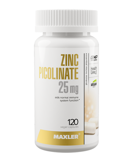 Maxler Zinc Picolinate 25 mg, 120 капс. 