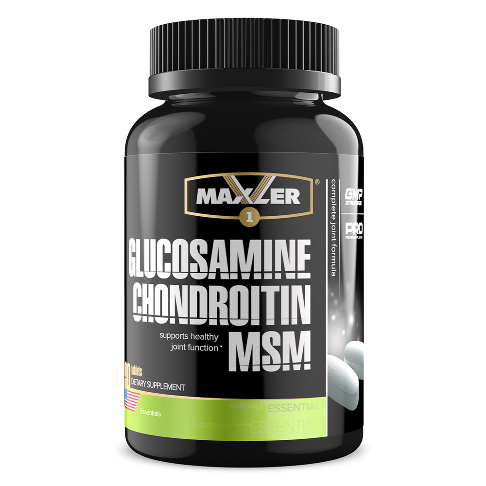 Maxler Glucosamine Chondroitin MSM tablets, 90 таб. Глюкозамин Хондроитин МСМ