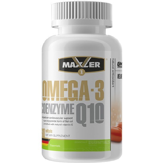 Maxler Omega-3 Coenzyme Q10, 60 капс. Омега 3