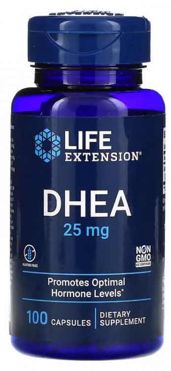 LIFE Extension DHEA 25 mg, 100 капс. 