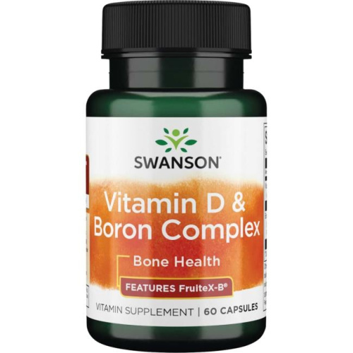 Swanson Vitamin D & Boron Complex - Features Fruitx-B, 60 капс. 