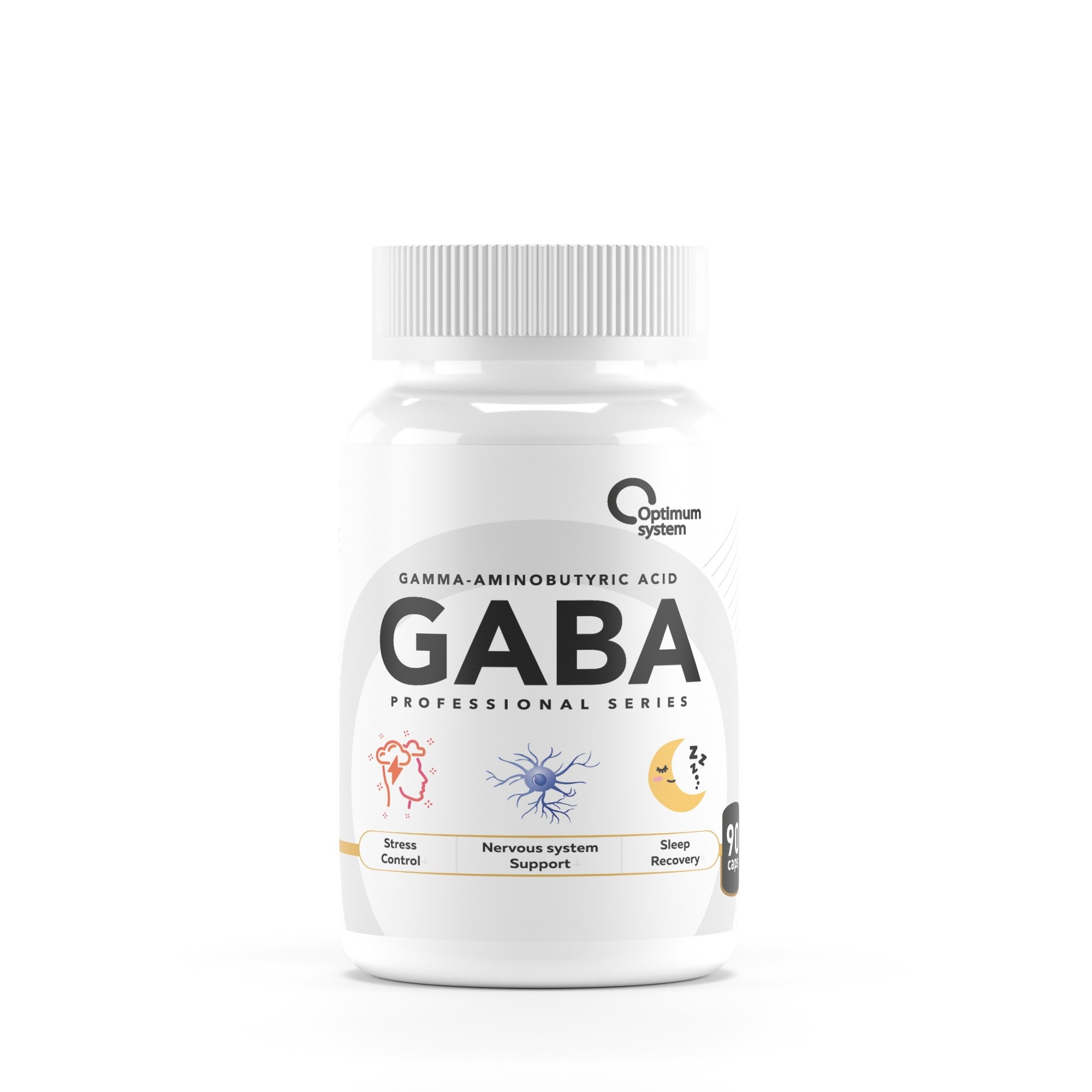 Optimum System GABA, 90 капс. 