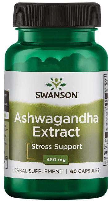 Swanson Ashwagandha Extract 450 Mg, 60 капс. 