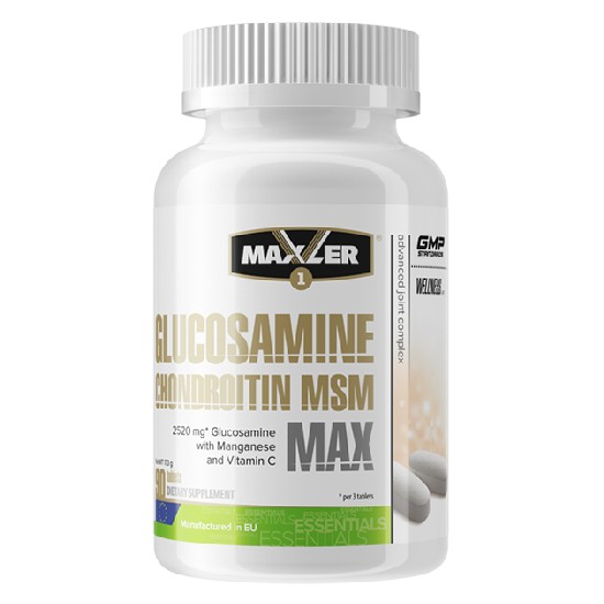 Maxler Glucosamine Chondroitine MSM MAX, 90 таб. Глюкозамин Хондроитин МСМ