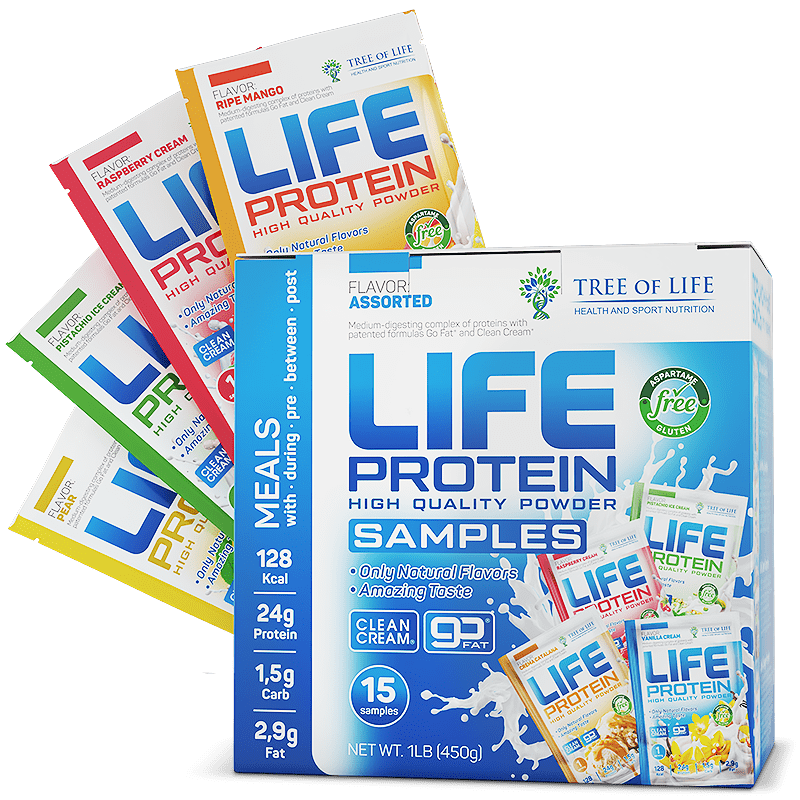 Tree of Life LIFE Protein Samples Box, 15 порций по 30 г 